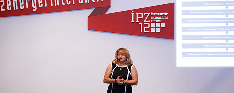  Binnur Guleryuz Onaran, General Manager of TAV IT, Speaks at Interactive Marketing Summit (IPZ)