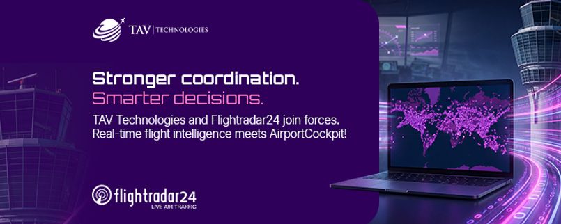 TAV Technologies and Flightradar24 Bring Intelligent Flight Data to AirportCockpit